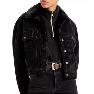 Levi’s Heritage Faux Fur Lined Corduroy Faux Fur Lined Trucker Jacket Small